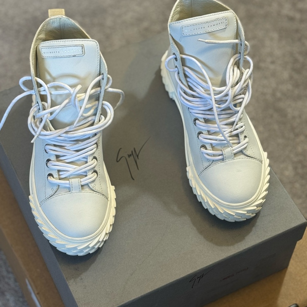 Giuseppe Zanotti White High-Top Sneakers